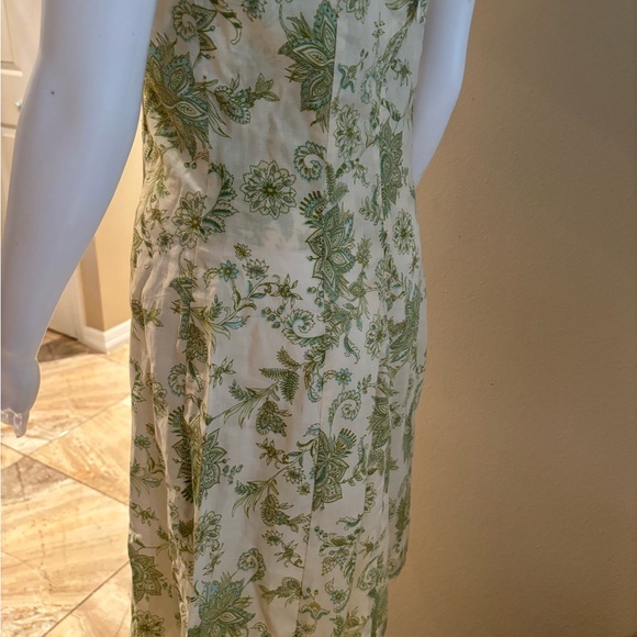 Robin Jordan green and gold strapless dress 4 - Picture 5 of 6